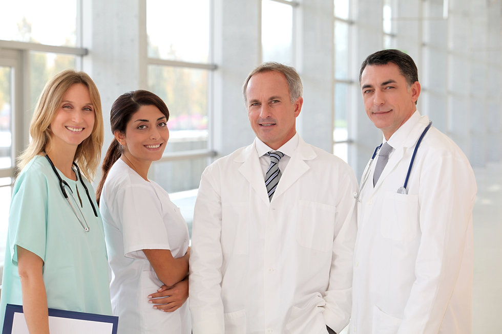 Illustrative group of health-care professionals